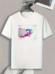 Puzzles Print Mens Graphic T shirt Casual Comfy Tees For Summer Mens Clothing