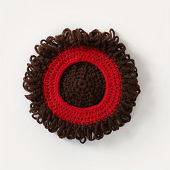Knitted Wig Cap Curly Hair Wig Hat Cap for Men and Women