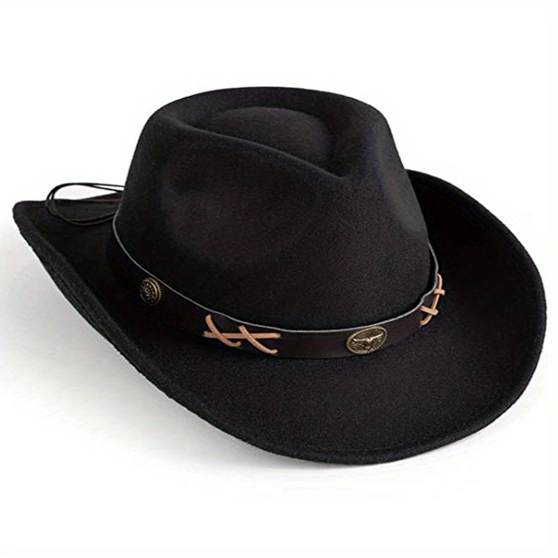 Stylish Unisex Cowboy Hat with UV Protection