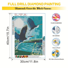 5D Diamond Painting Kit for Adults & Kids, Full Drill Gem Art Painting