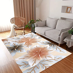 Large Soft Area Rug Anti Fatigue Shaggy Floor Carpet Maple Leaf Area Rugs