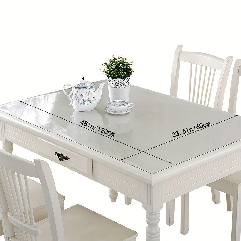 Eco Friendly Transparent PVC Tablecloth Waterproof Heat Resistant