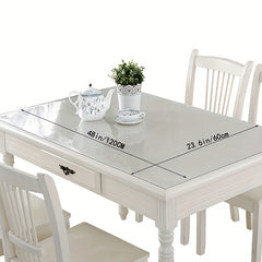 Eco Friendly Transparent PVC Tablecloth Waterproof Heat Resistant