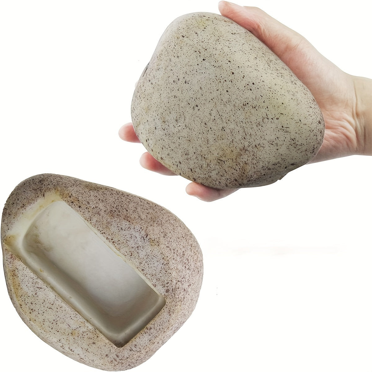 Simulation Stone Key Box Outdoor Garden Storage Container