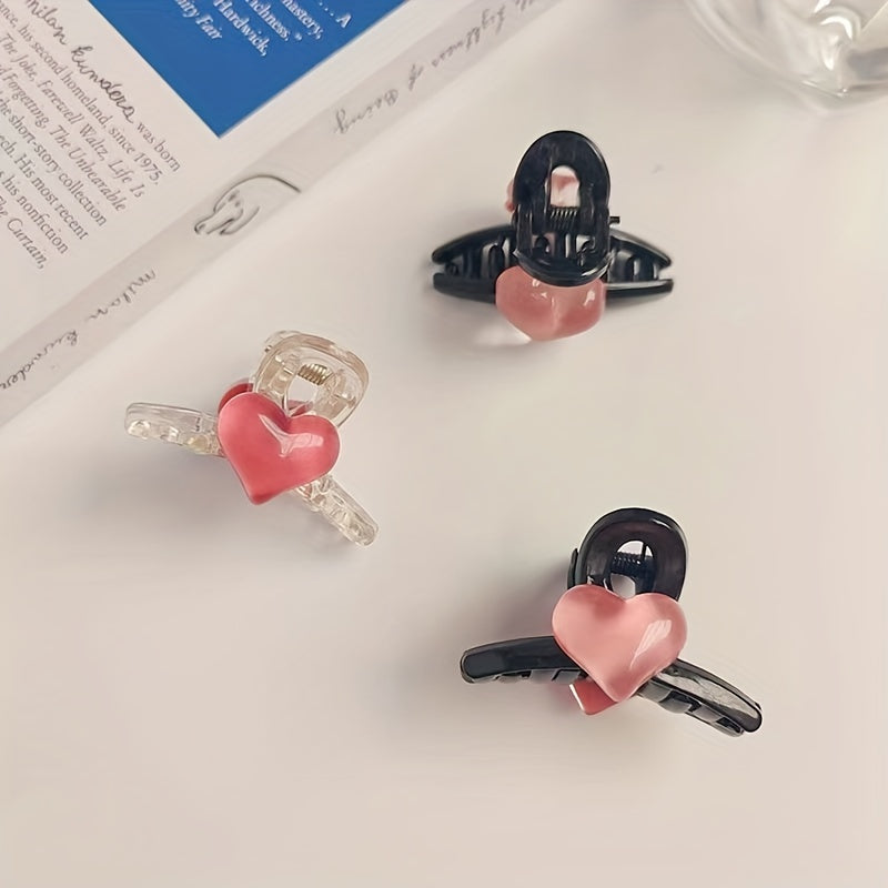 10pcs Heart Princess Claw Clip for Girls
