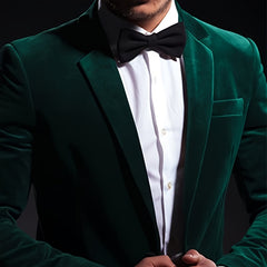 Men's Double Layer Wedding Groom Polyester Bow Tie