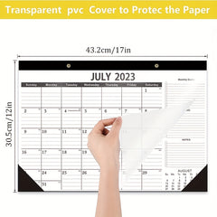 Large Desk Wall Calendar July-Dec 18 Months 18x30