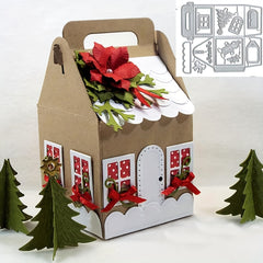 1pc Christmas Tree Door Metal Die Cuts Merry Christmas Candy Cutting Dies