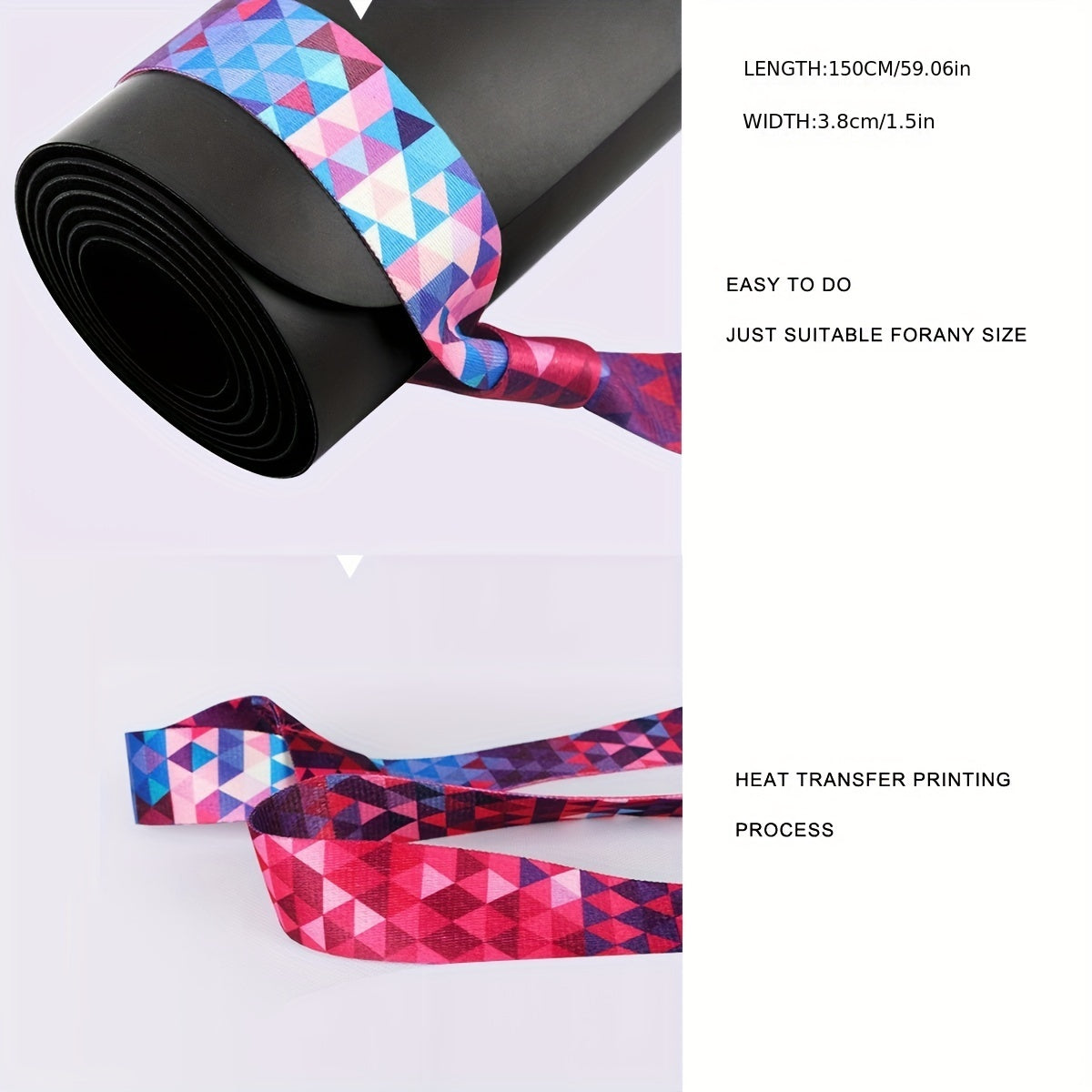 2pcs Yoga Mat Storage Rope Fitness Training Band