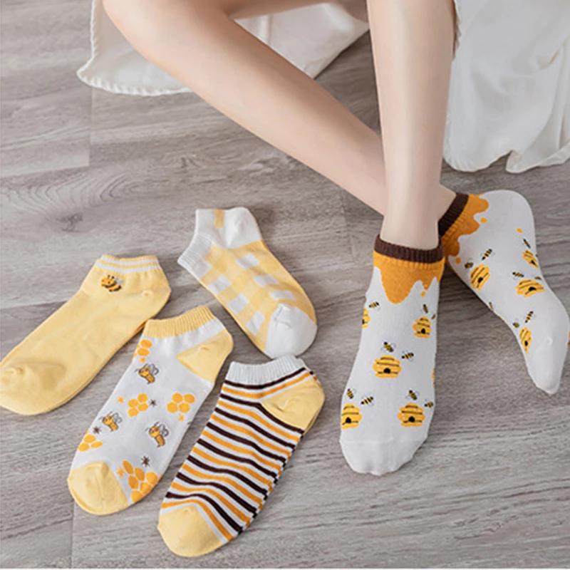 5 Pairs Women's Bees Ankle Socks