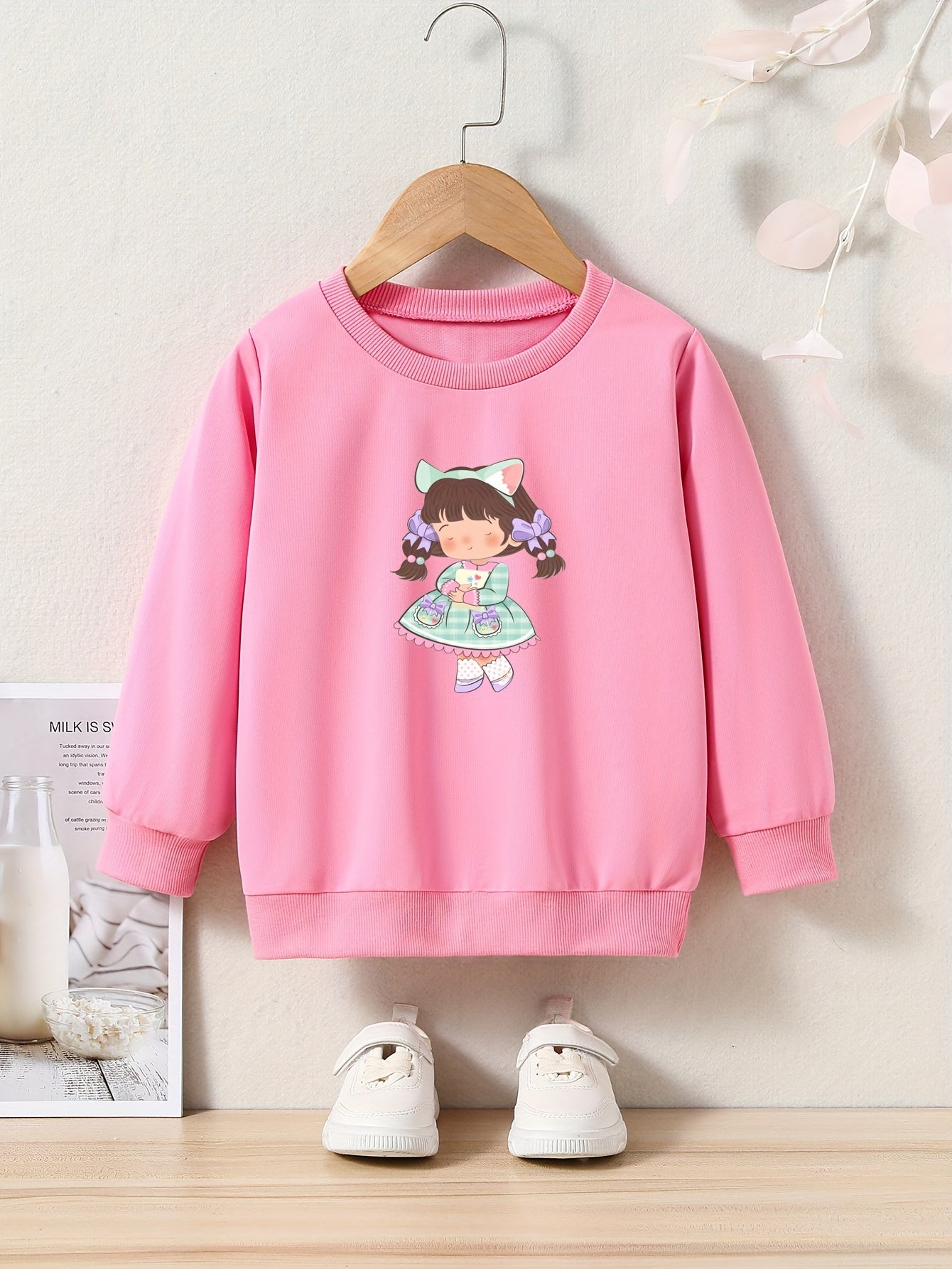 OERYUI Doll Girl Graphic Sweatshirt Kids Gift