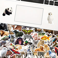 50pcs Farm Zoo Animals Waterproof Vinyl Bulk Stickers For Water Bottles Laptop