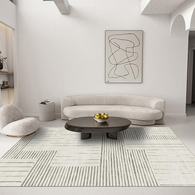 Contemporary Abstract Circles Area Rug