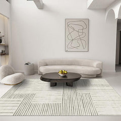 Contemporary Abstract Circles Area Rug