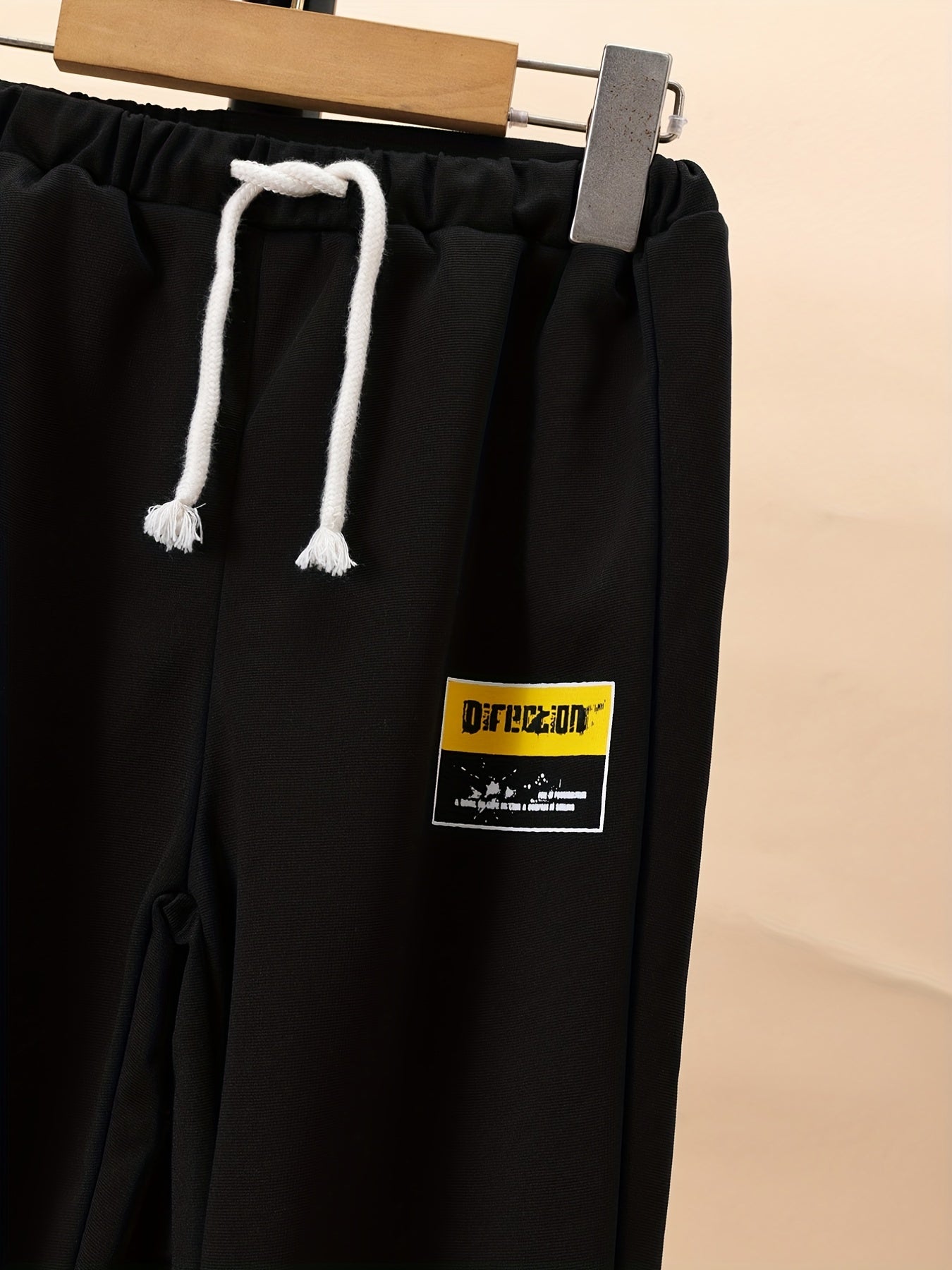 Boy's Hoodie & Sweatpants Set Letter Print Top Casual Outfits
