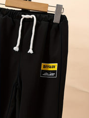 Boy's Hoodie & Sweatpants Set Letter Print Top Casual Outfits