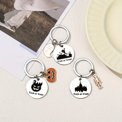 Ghost Skull Keychain Creative Pumpkin Key Rings Halloween Gift