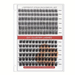 DIY Lash Clusters 3D Eyelash Extensions Natural Volume Wispy Lashes