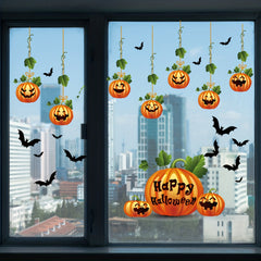Halloween Pumpkin Window Stickers Party Decoration for Living Room Bedroom