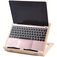 Wooden Four-Speed Adjustable Reading Rack Laptop Holder