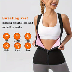 Women's Sports Sweat Vest Yoga Sauna Shapewear Corset Strap