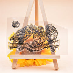 Owls Pattern Clear Silicone Stamp for Crafts