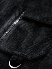 Men's Casual Lapel Button Up Jacket Coat For Spring Fall