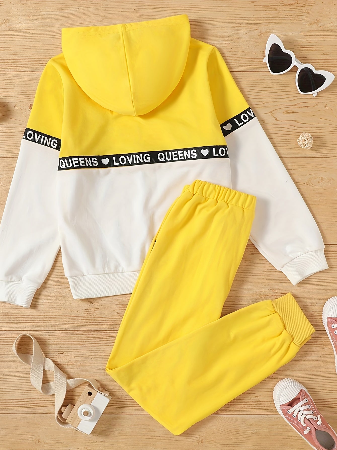Kids Love Letter Hoodie Shirt and Pants Set Boys Girls Outfit