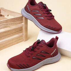 Women's Breathable Flying Woven Sneakers Casual Lace Up Outdoor Shoes
