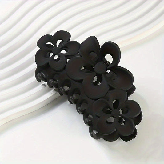 4pcs Matte Flower Hair Claw Style Female Headwear Hair Clips