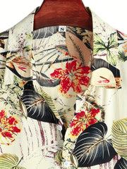 Men's Hawaiian Shirt for Summer Vacation