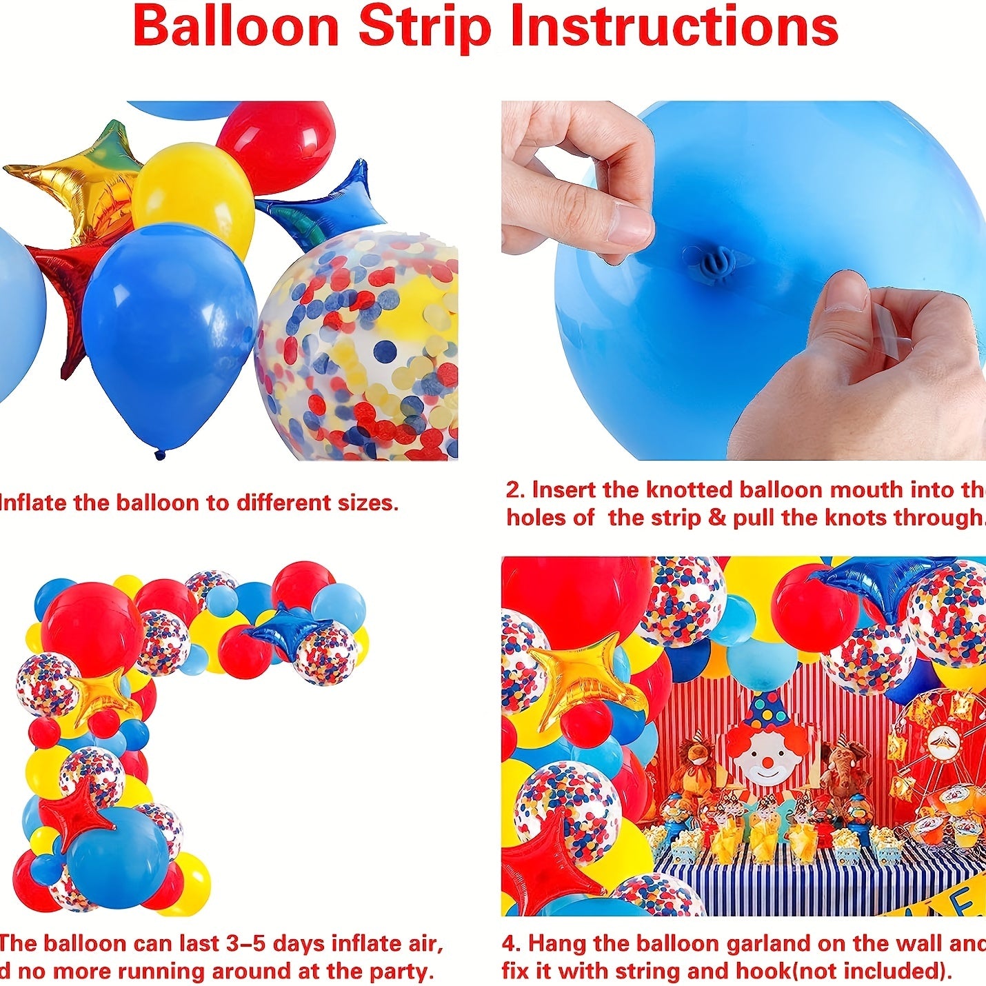 120pcs Matte Latex Balloons Sequin Balloons Carnival Circus Set