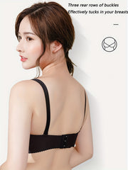 Solid T Shirt Bra Comfy & Breathable Push Up Bra