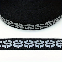 Grosgrain Reflective Ribbon 2 Yards Roll For DIY Crafts Sewing