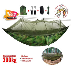 Anti Mosquito Nylon Hammock for Camping Travel and Beach