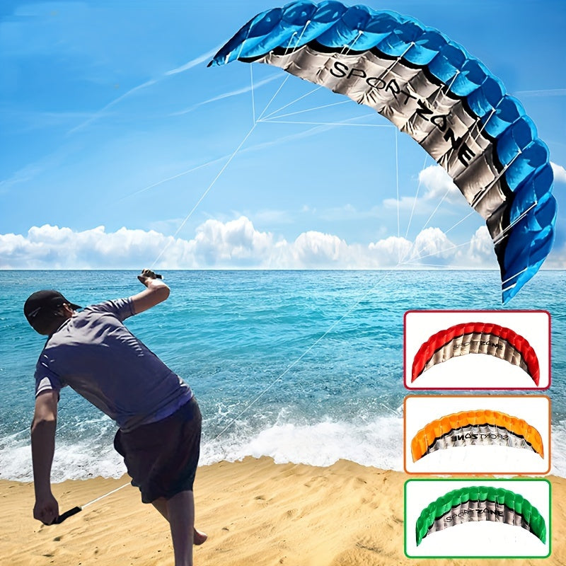 2.5m Parafoil Kite with Line Handle - Stunt Kite for Sports Beach