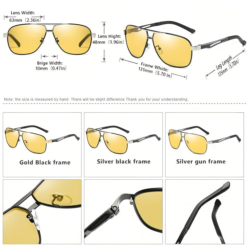 Magnesium Photochromic Night Vision Glasses Polarized Sunglasses