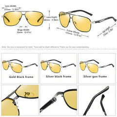 Magnesium Photochromic Night Vision Glasses Polarized Sunglasses