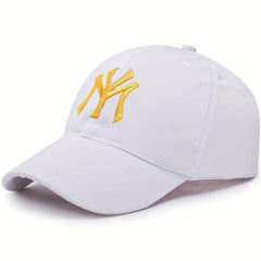 Embroidery Unisex Baseball Cap Solid Hip Hop Dad Hats Casual Adjustable Sun Hats