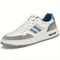 Men's Mesh Skate Shoes Lace Up Comfy Non Slip Sneakers