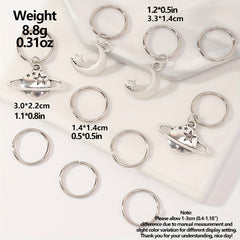 10pcs Planet Moon Hair Clips for Girls