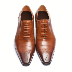 Men's Square Toe Oxford Shoes Non Slip Dress Shoes