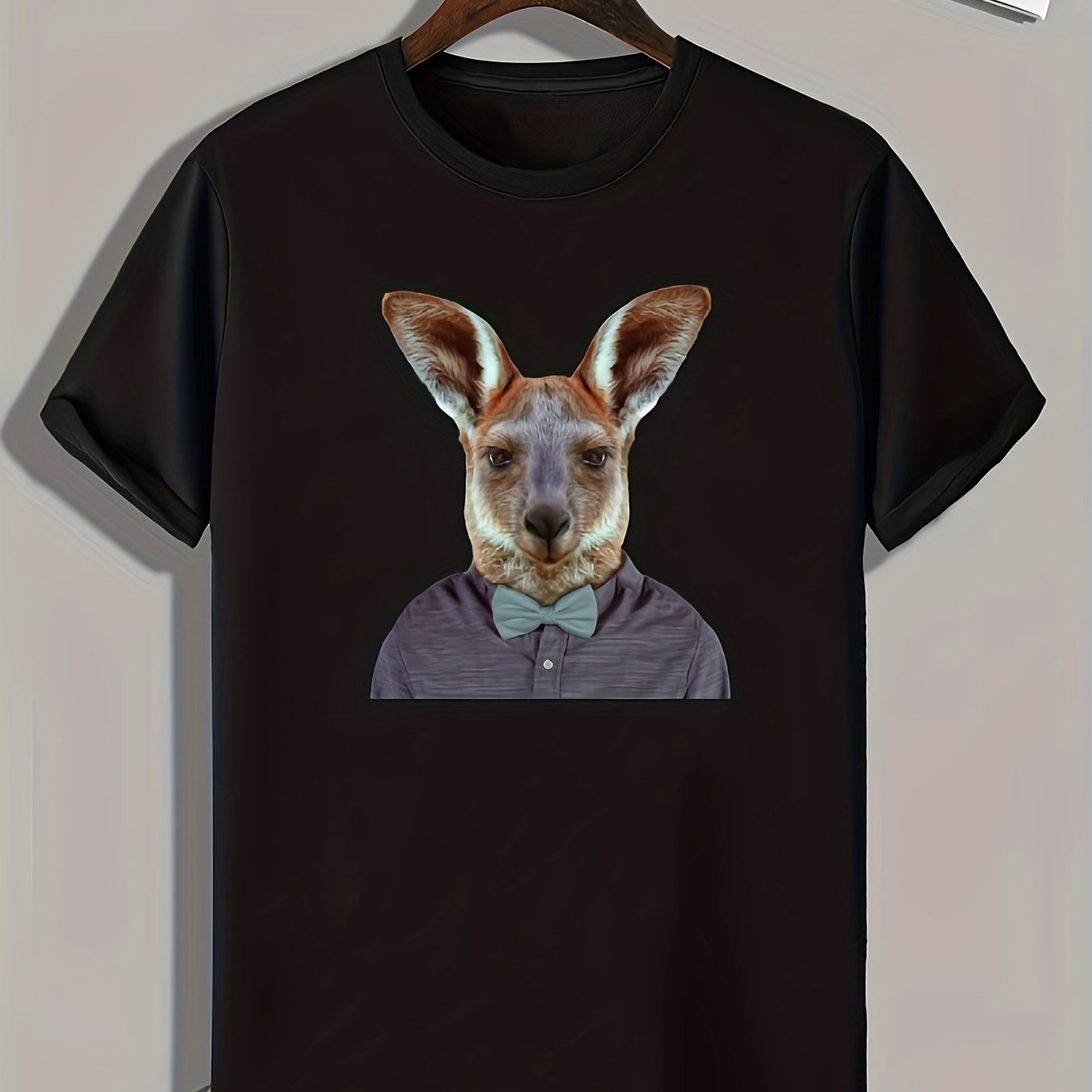 Animal Head Print Men's Graphic T-Shirt for Summer
