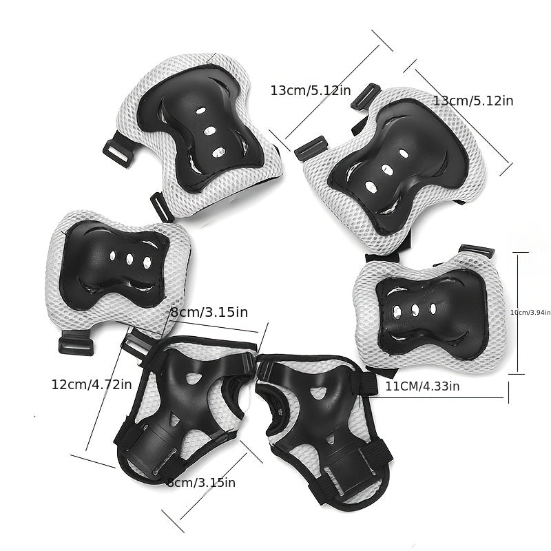 Kids Knee Pads Wrist & Elbow Pads Set Skate Bike Roller Skate Gear