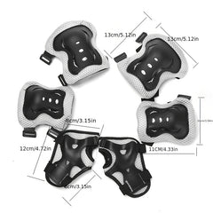 Kids Knee Pads Wrist & Elbow Pads Set Skate Bike Roller Skate Gear