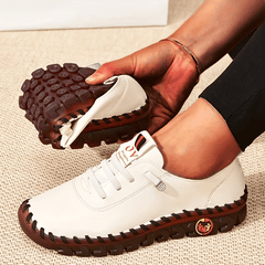 Women's Lace Up Low Top Walking Shoes Non Slip Flats