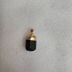 Tourmaline Pendant Natural Crystal Raw Stone Necklace