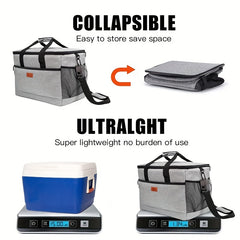 Large Insulated Lunch Box 17L Soft Cooler Bag for Men Women