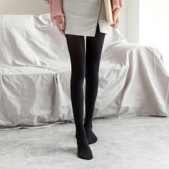 Solid High Waist Slim Tights Women's Stockings