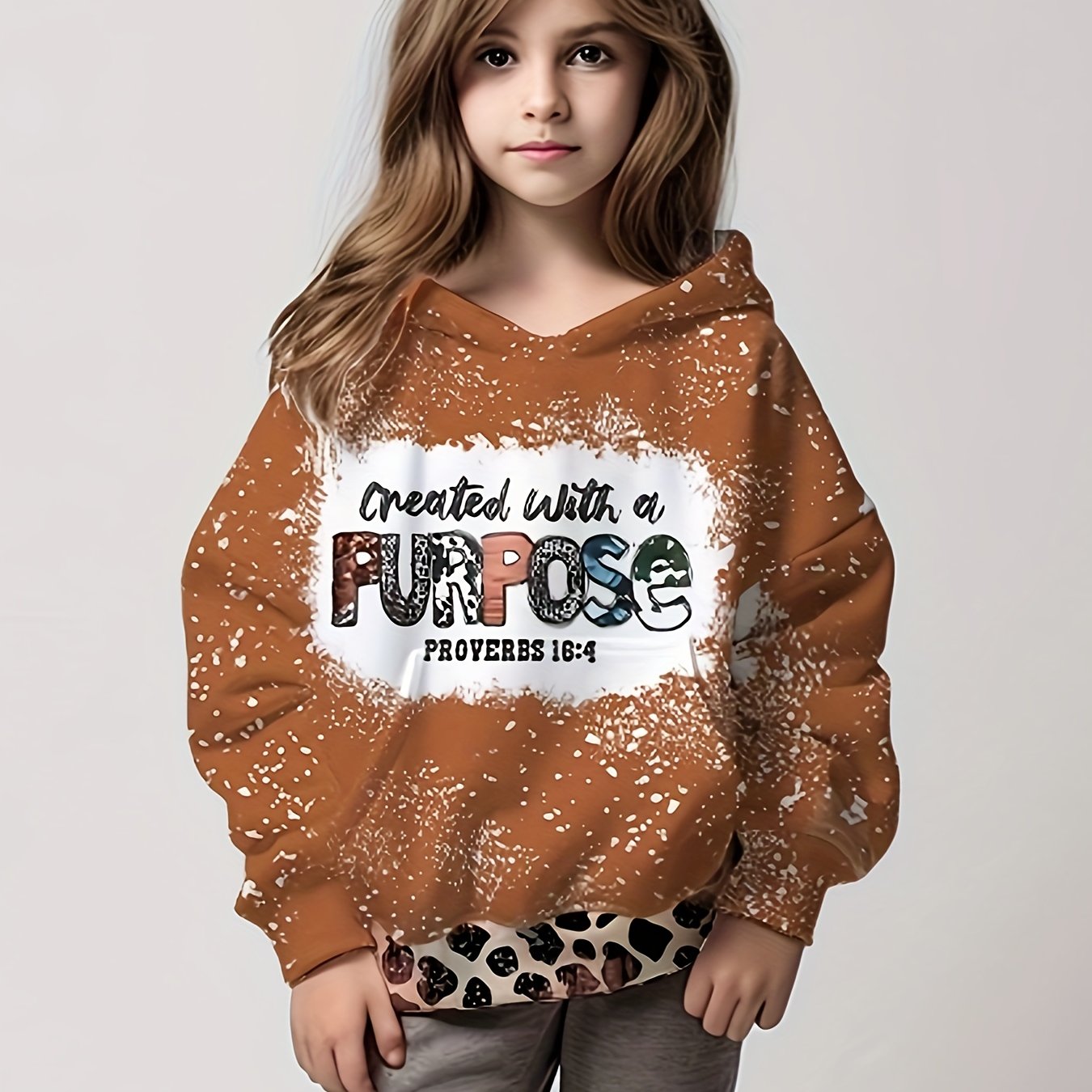Girls boys Long Sleeve Hoodies Comfy Hooded Sweatshirt Pullover